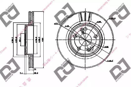 Тормозной диск DJ PARTS BD1794